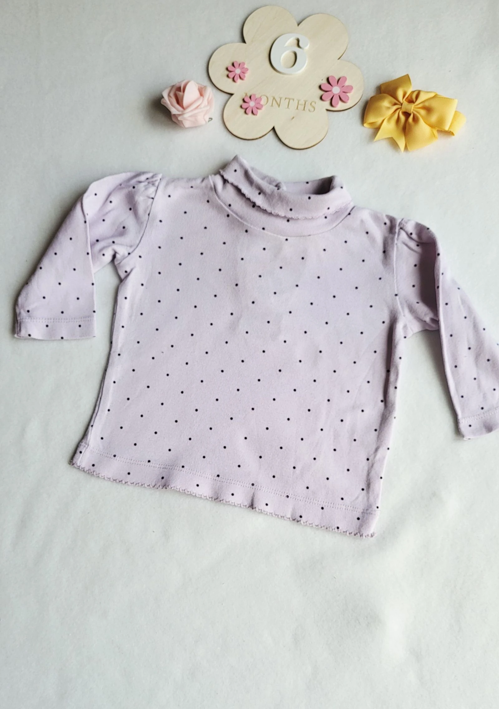 Conjunto vestido e macacão de manga longa 6 meses – photo 4